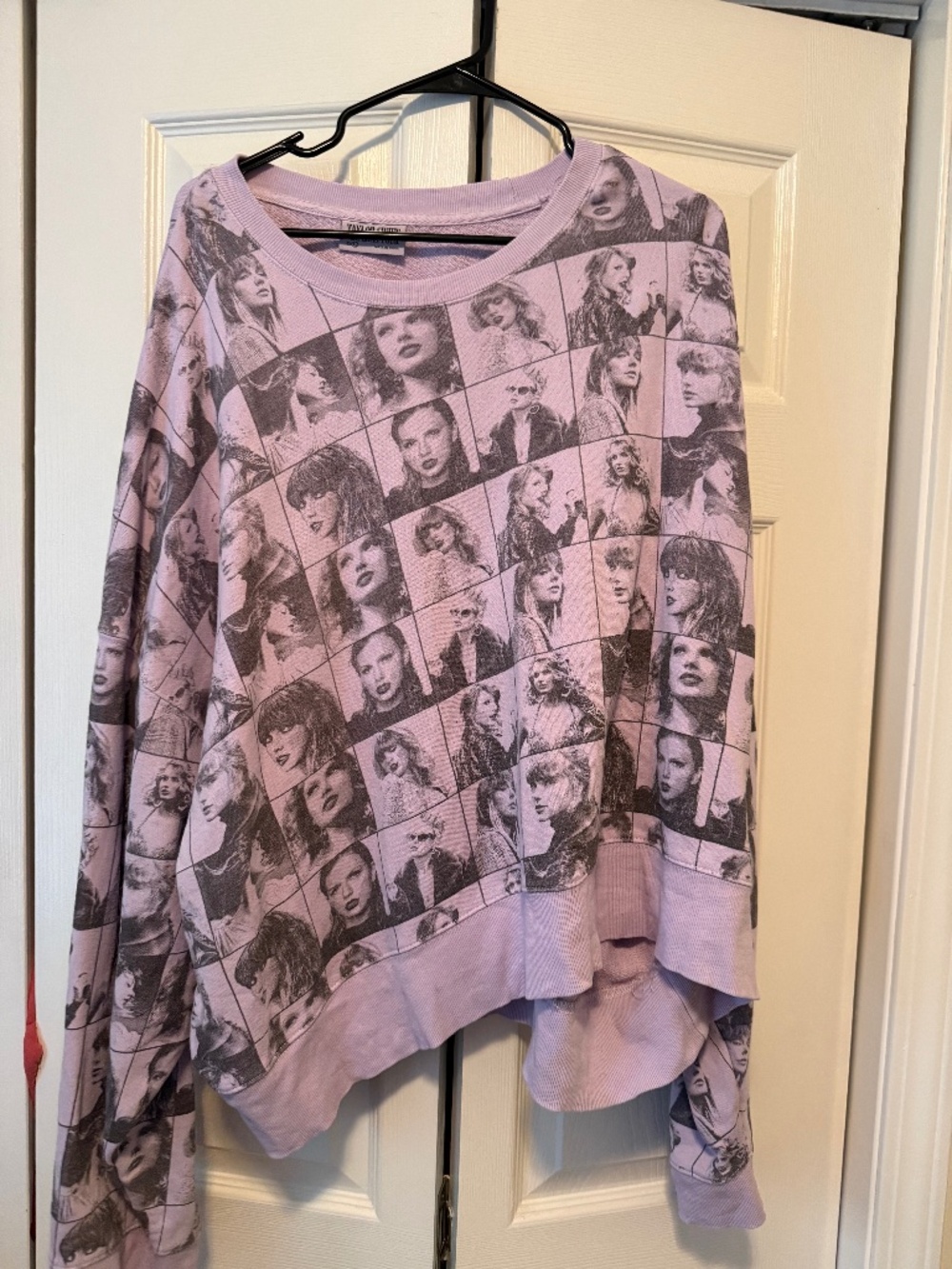 Taylor Swift The Eras Tour Cropped Lavender Pullover